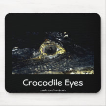 Le crocodile observe Mousepad Tapis De Souris