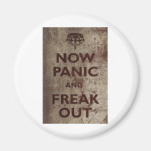 Le cru maintenant paniquent et Freak Magnets Pour Réfrigérateur