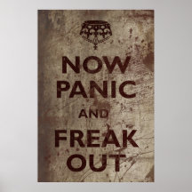Le cru maintenant paniquent et Freak Affiche