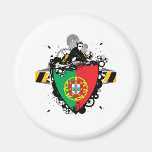 Le DJ au Portugal Magnets Pour Réfrigérateur