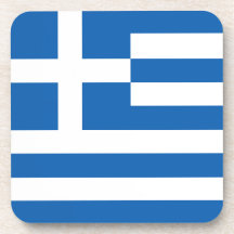 Le drapeau de la Grèce Sous-bock