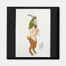 Le faune 3 magnets pour réfrigérateur