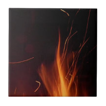 Le feu dans la nuit d'été carreaux
