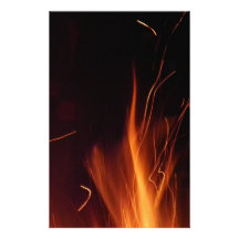 Le feu dans la nuit d'été papier à lettre personnalisable