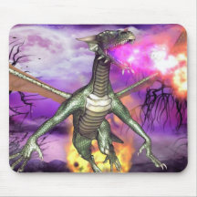 Le feu du dragon tapis de souris