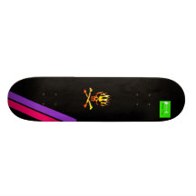 Le feu noir plateaux de skateboards customisés