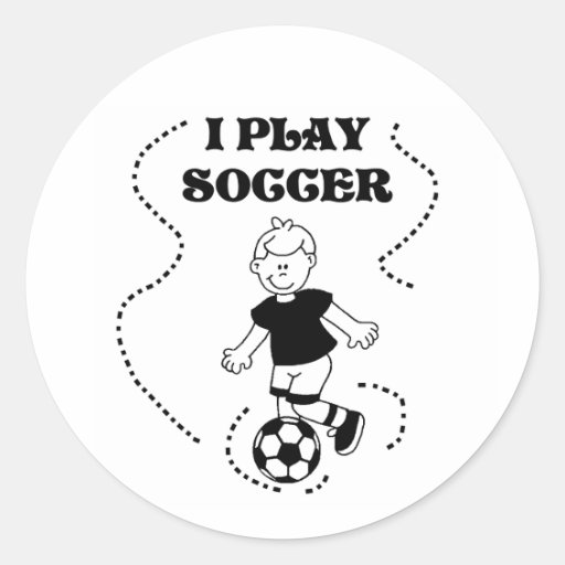 Le football de jeu du garçon I Autocollants