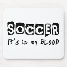 Le football il est dans mon sang tapis de souris