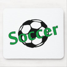 Le football (vert) tapis de souris