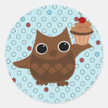 Le hibou et le petit gâteau adhésif