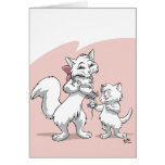 Le jour de mère heureux ! ! Chat et chaton de mama cartes
