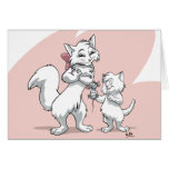 Le jour de mère heureux ! ! Chat et chaton de mama cartes
