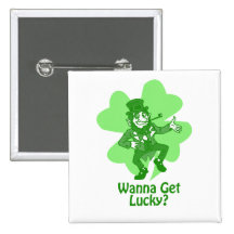 Le jour de St Patrick Badge Avec Épingle