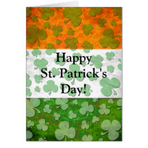 Le jour de St Patrick heureux Cartes De Vœux