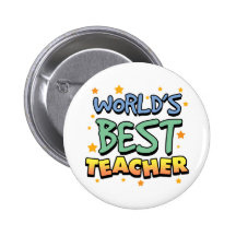 Le meilleur bouton du professeur du monde badge avec épingle