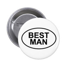 Le meilleur homme épousant l'ovale badge