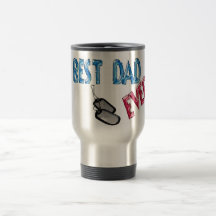 Le meilleur papa jamais. Fête des pères heureuse Tasse