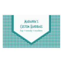 Le mod couvre de tuiles le carte de visite, Teal