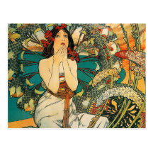 Le Monaco Monte Carlo Alphonse Mucha Cartes Postales
