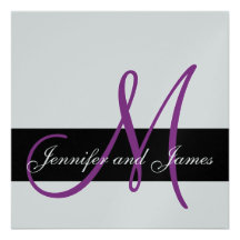 Le monogramme d'invitation de noces d'argent appel