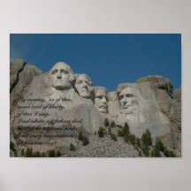 Le mont Rushmore Posters