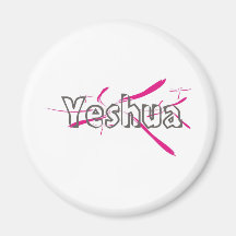 Le motif de gris de Yeshua s'est levé Magnets Pour Réfrigérateur