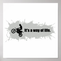Le motocross est un mode de vie posters
