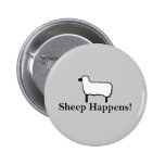 Le mouton se produit ! badge avec épingle