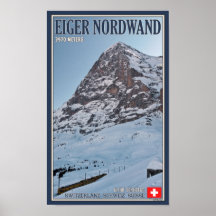 Le mur du nord de l'Eiger Affiches