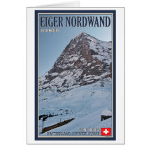 Le mur du nord de l'Eiger Carte De Vœux