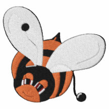 Le petit vol mignon gaffent l'abeille brodée