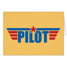 Le pilote s'envole l'insigne - aviation carte