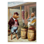 Le porc est allé lancer sur le marché cartes de vœux