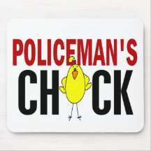 LE POUSSIN DU POLICIER TAPIS DE SOURIS
