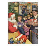 Le recouvrement personnalisable de Père Noël Carte De Vœux