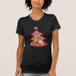 Le ressort fleurit le T-shirt d'arbre de Noël