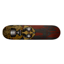 Le Roi Zombie Skateboards de masque de gaz