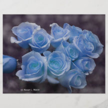 Le rose de bleu colorized l'arrière - plan repéré  tract customisé