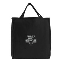 Le sac brodé le meilleur par parrain du monde