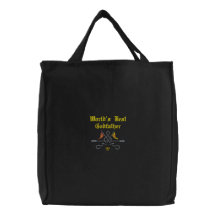 Le sac brodé le meilleur par parrain du monde de r