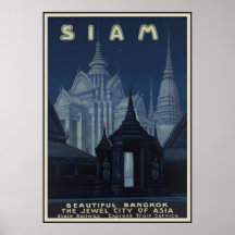 Le Siam beau Bangkok Posters