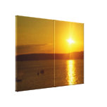 Le soleil se reflète impressions sur toile