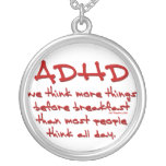 Le TDAH pensent davantage Collier Personnalisé