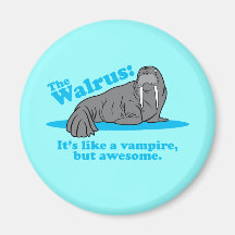 Le vampire de morse aimant pour réfrigérateur