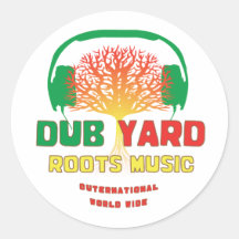 Le yard de copie enracine la musique autocollants