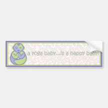 Le yoga parlent le bébé : Autocollant heureux de b Adhésif Pour Voiture