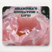 LEBEN die Bildung der Großmutter! mousepad rosa Ro
