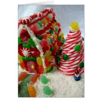 Lebkuchen-Haus-Spaß-Karte