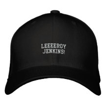 LEEEEROY JENKINS! BESTICKTE BASEBALLKAPPEN