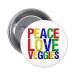 Légume d'amour de paix badge avec épingle